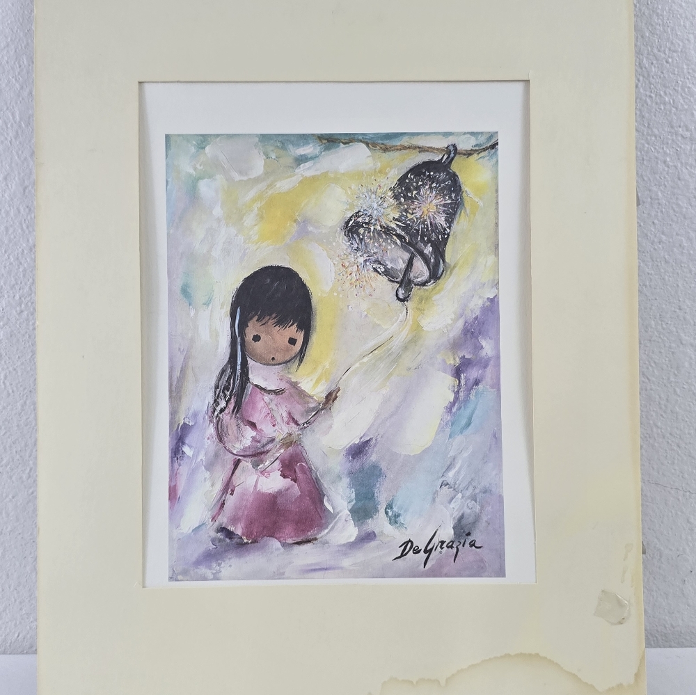 Degrazia "Bell of Hope" 1984 Print NOT FRAMED - Picture 8 of 8